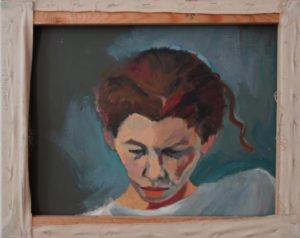 Als Mme Cezanne 44x55 1997